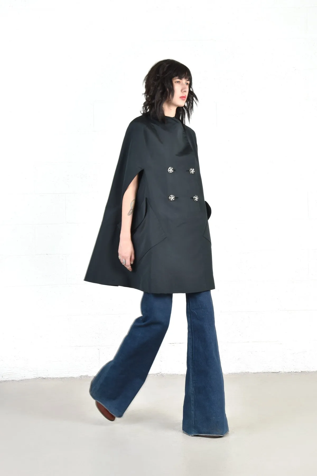 Pauline Trigére Silk Swing Cape