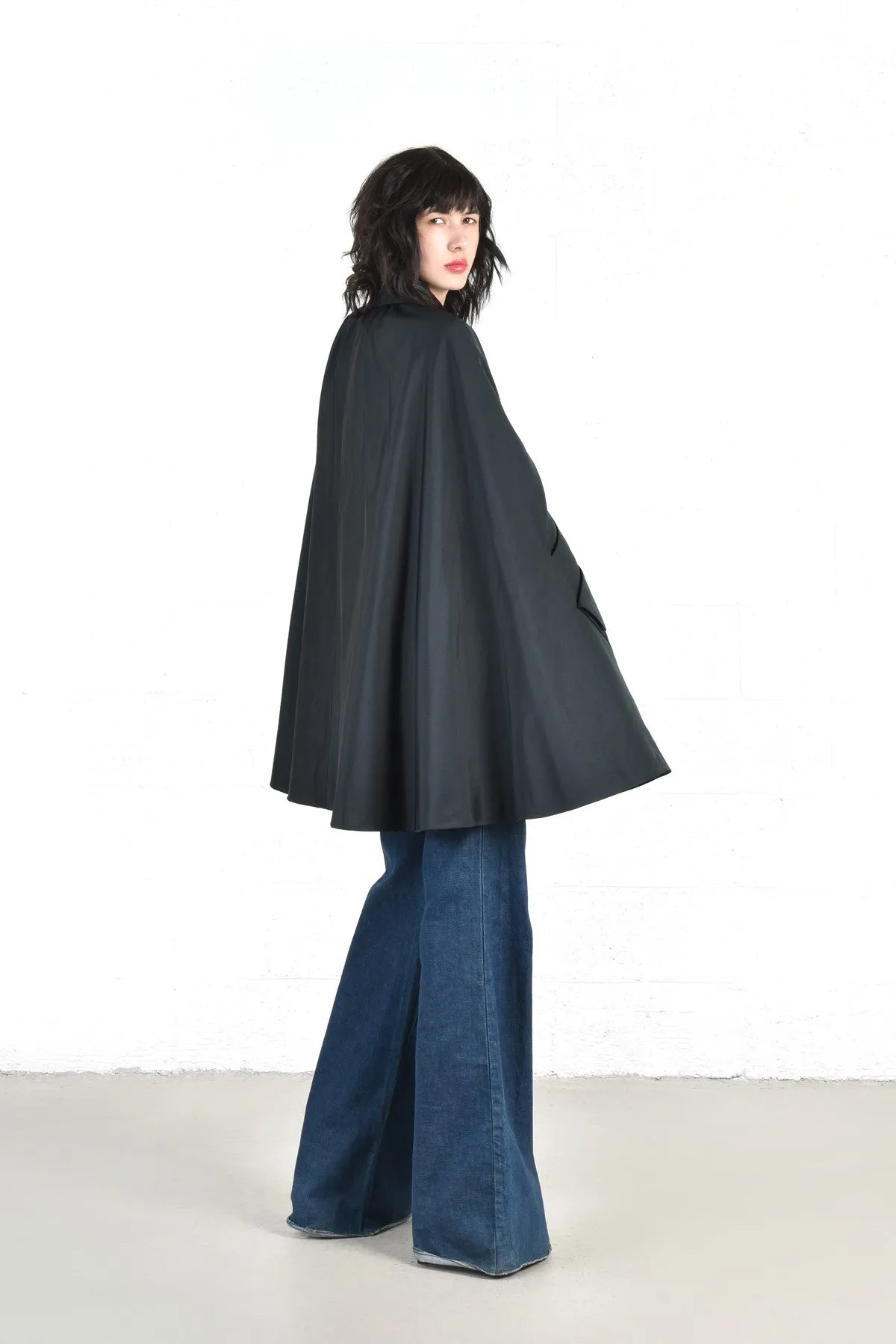 Pauline Trigére Silk Swing Cape