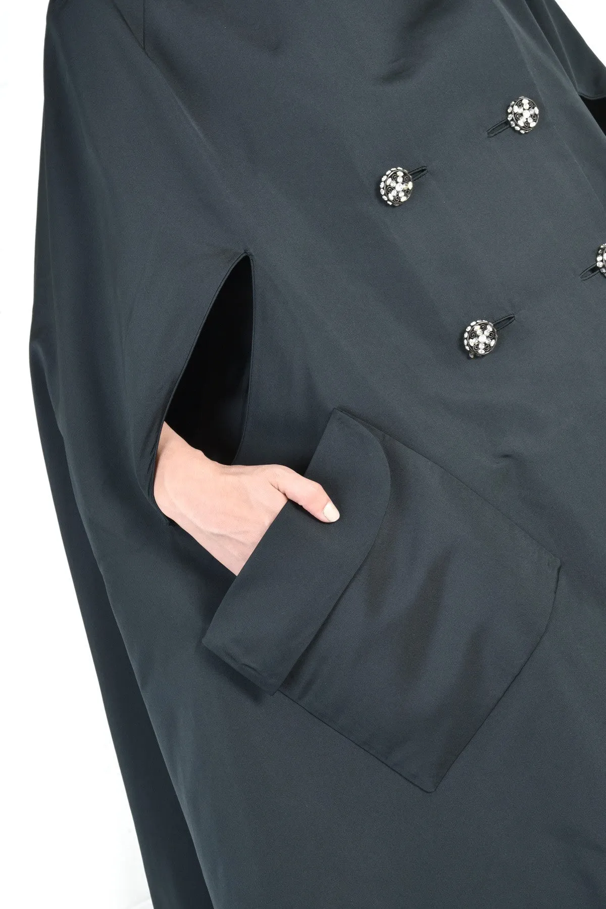 Pauline Trigére Silk Swing Cape