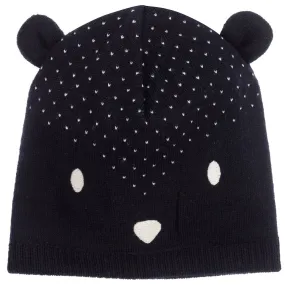 Petit Bateau Navy Blue Bear Hat