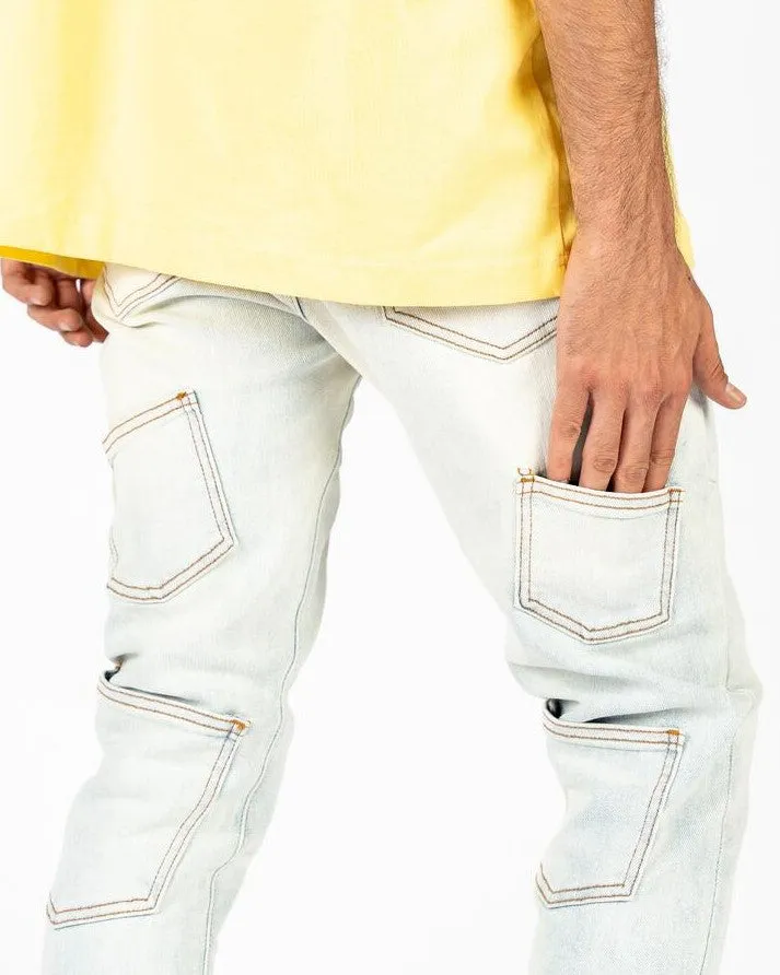 PHEELINGS EMOTIONALLY NUMB FLARE STACK DENIM (LIGHT BLUE)