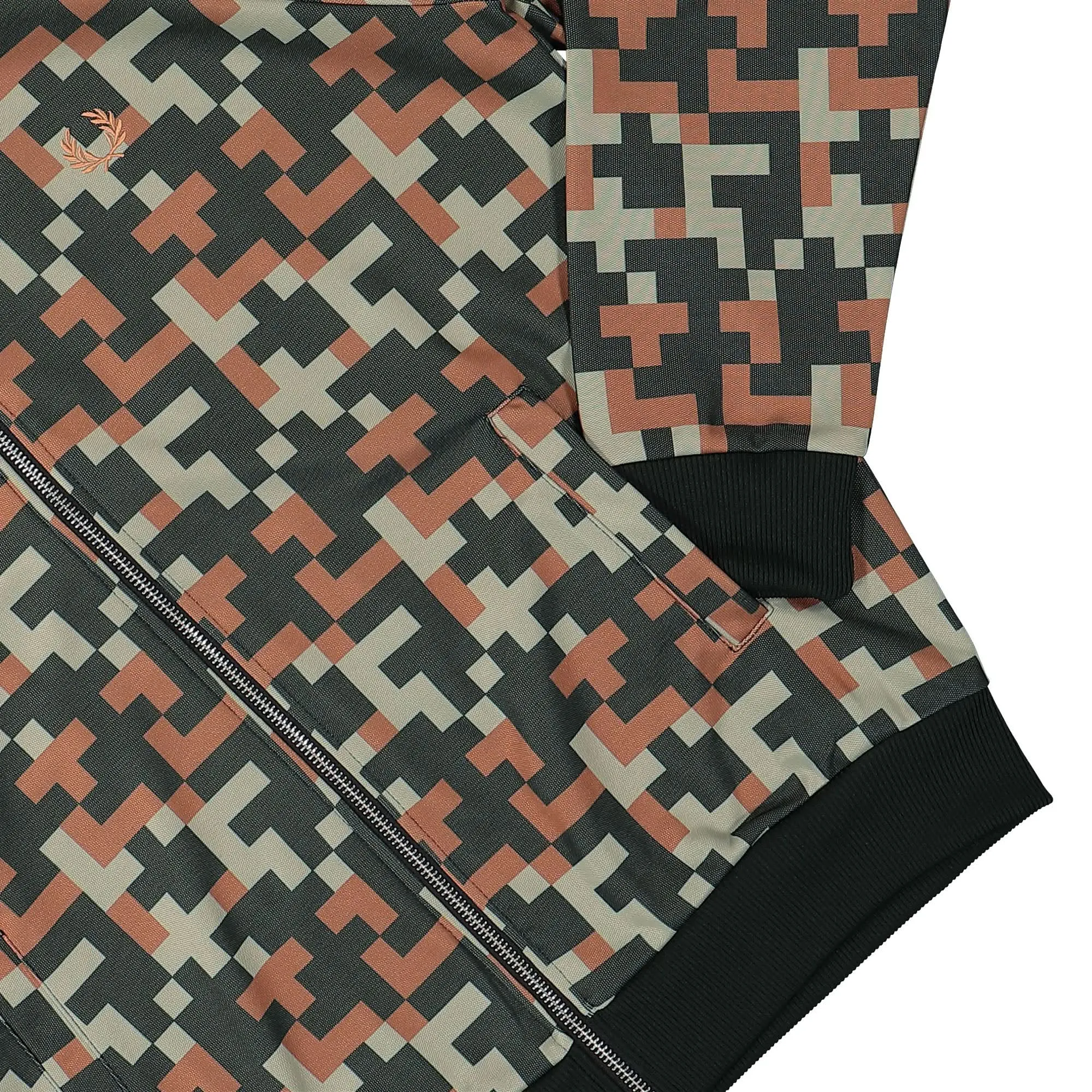 Pixel Print Track Jacket