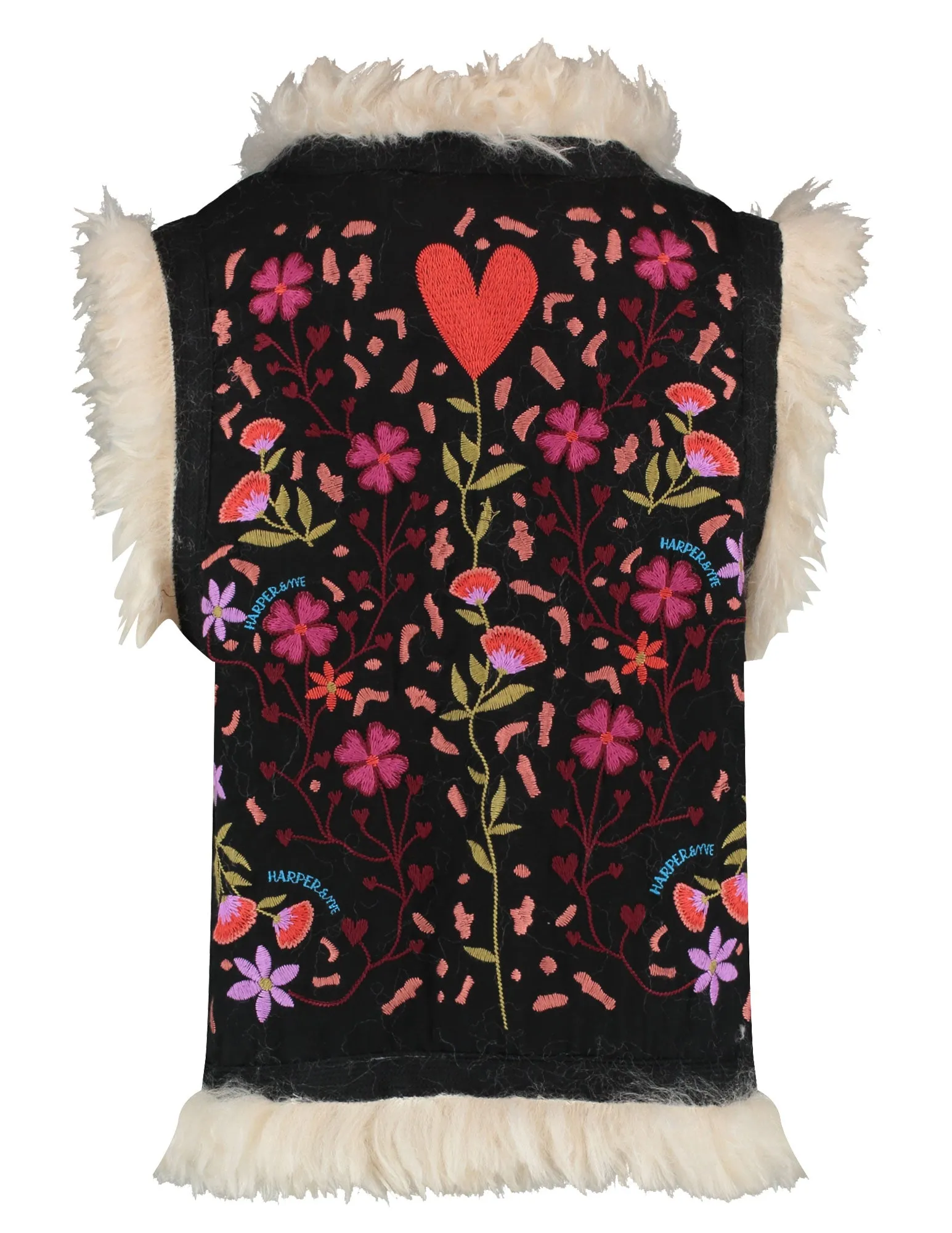 River gilet - black/ pink