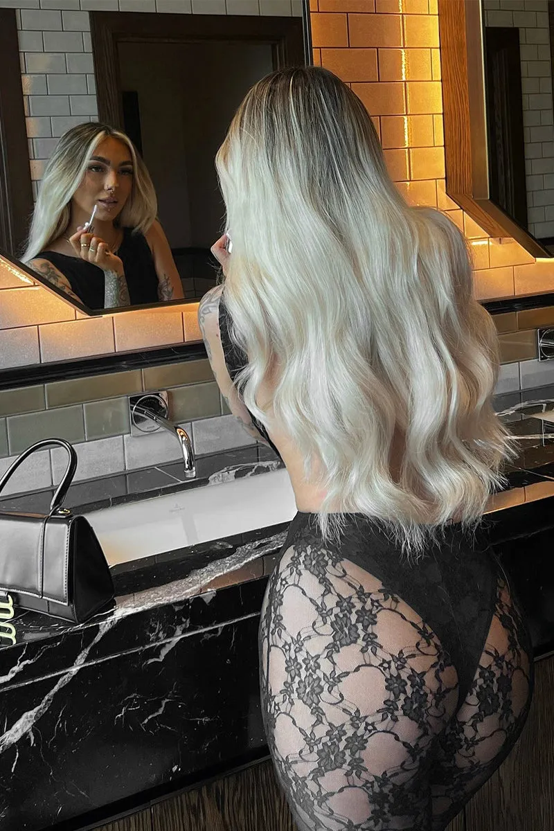 Round Neck Lace Panel Sleeveless Backless Bodycon Jumpsuit