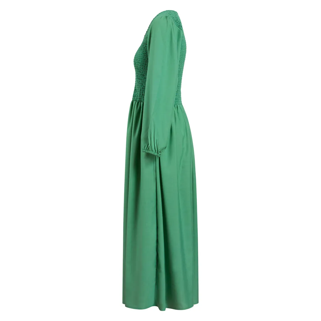 Sage Green Rook Shirred Pocket Dress