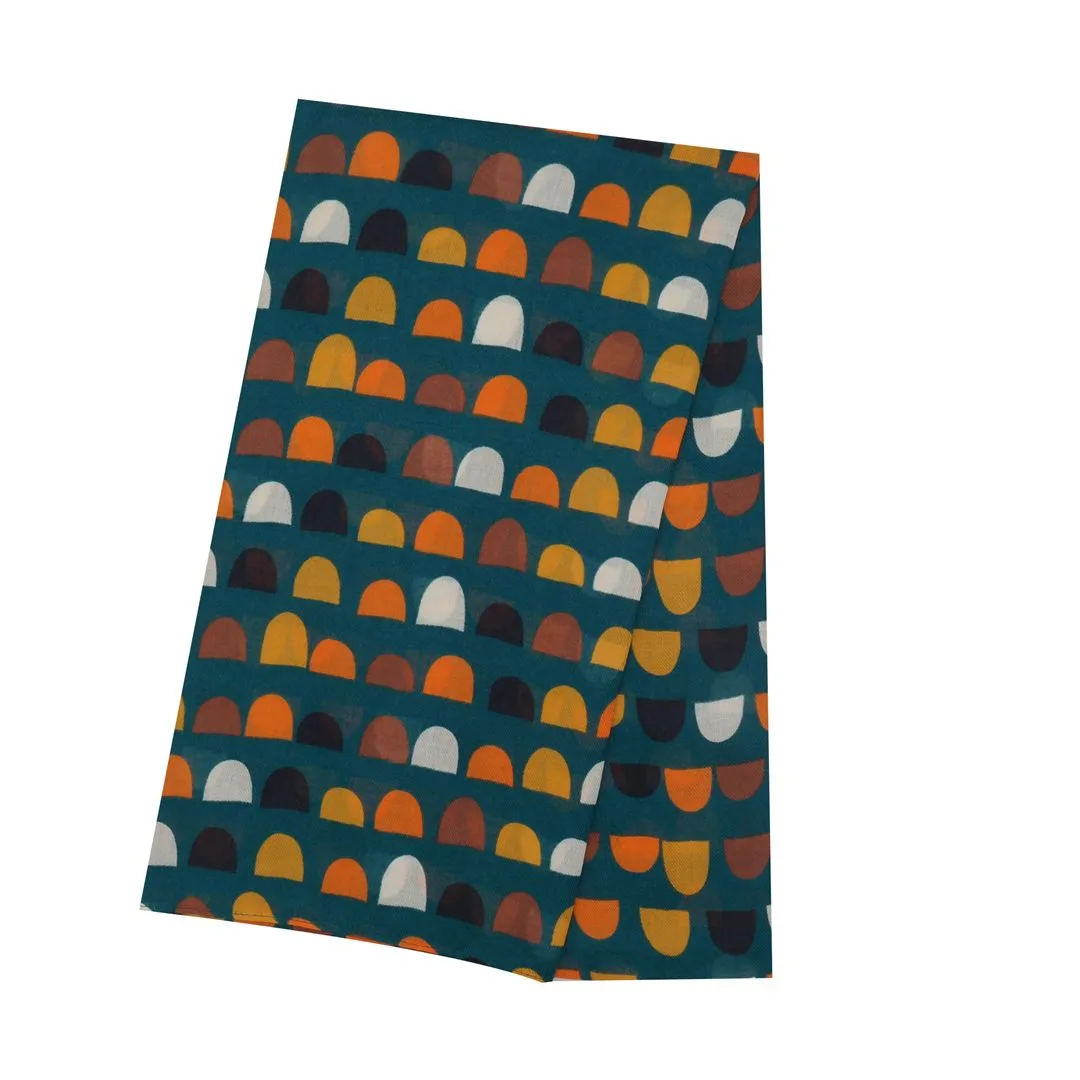 Scallops Scarf Dusky Denim