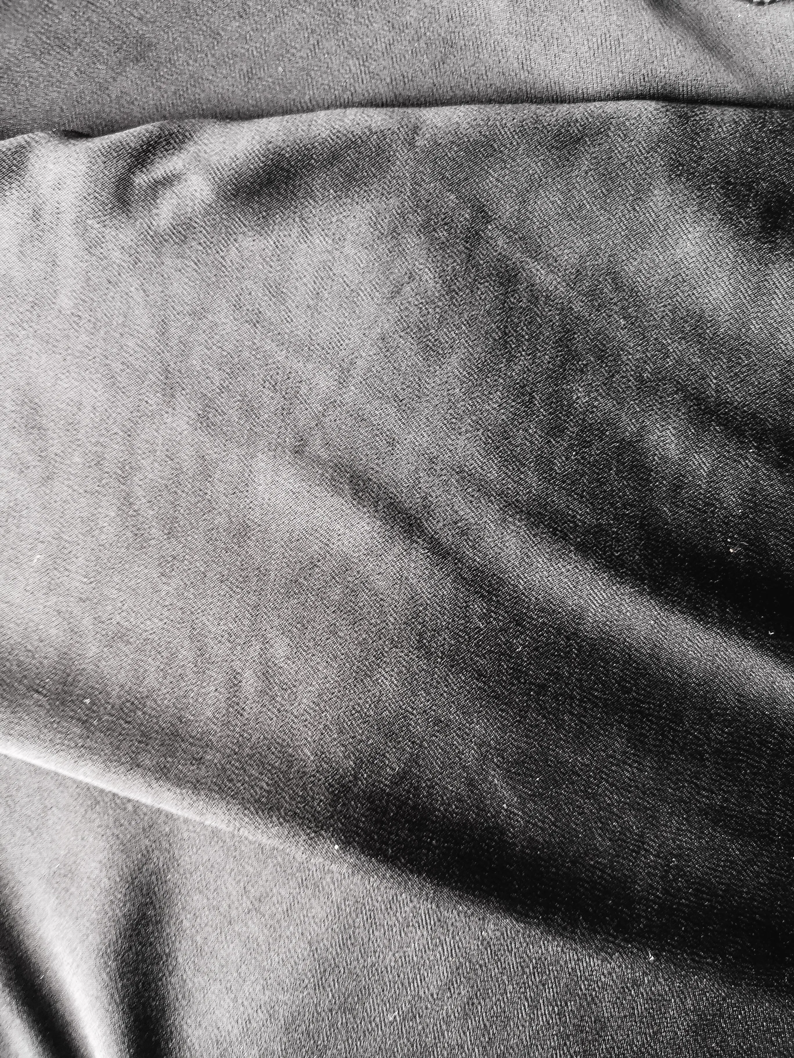 SHIRT COLLAR ZIP - SILKY RAYON SATIN black