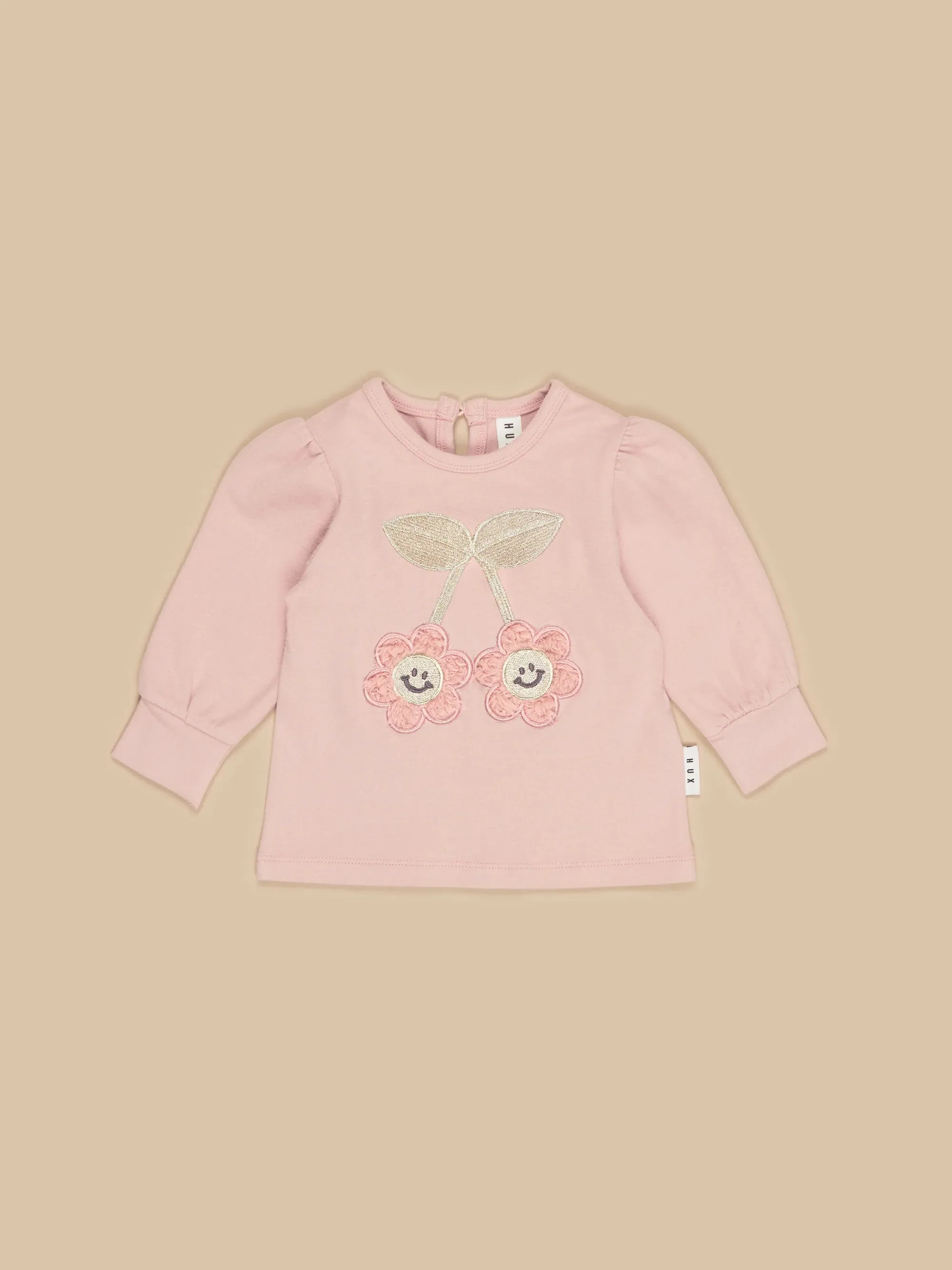 smile flower puff top