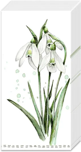 Spring Snowdrops Tissues