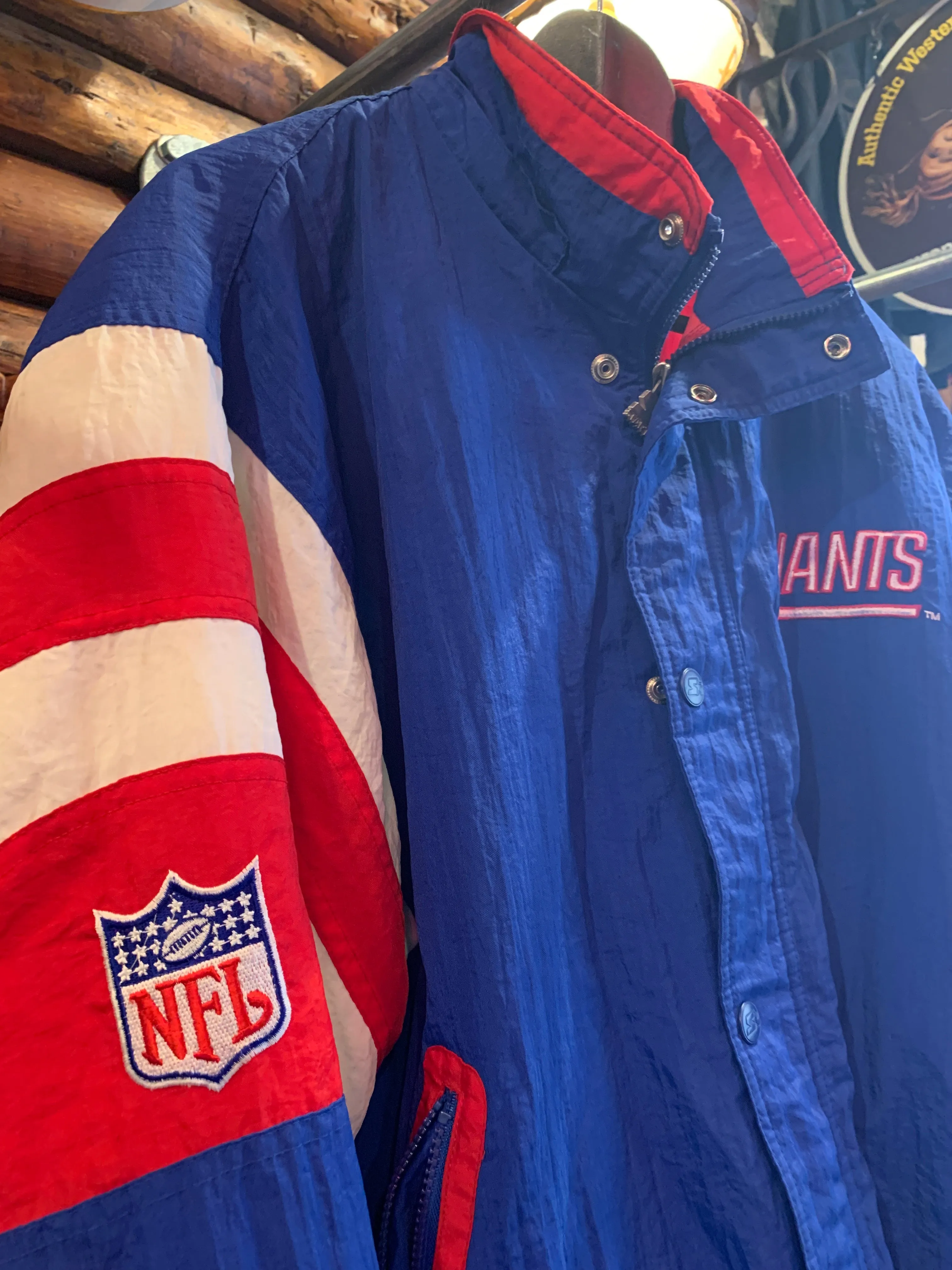 Starter NY Giants Medium Puffer Vintage Stadium Jacket