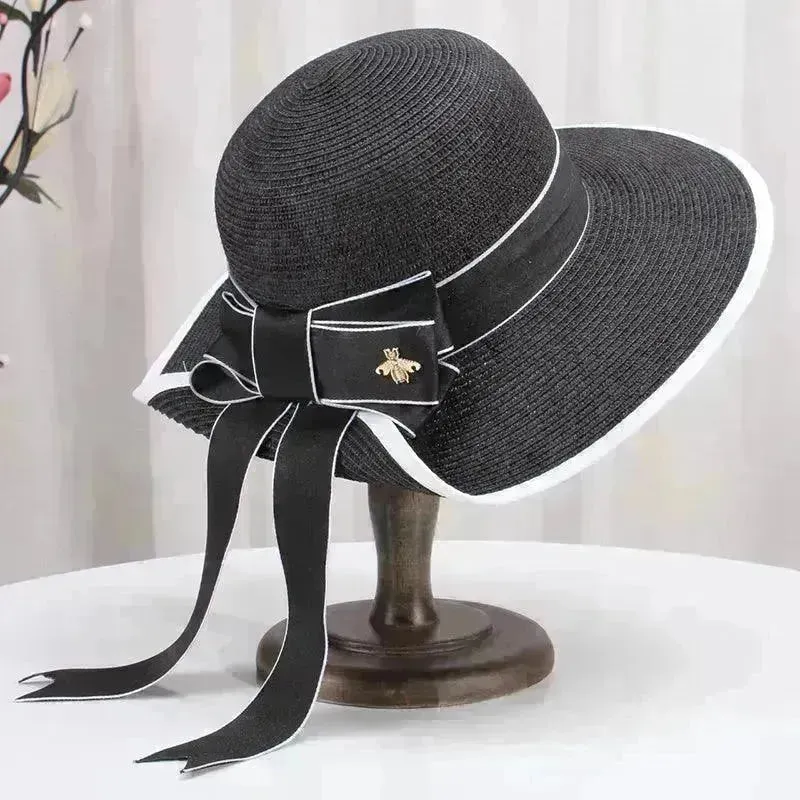 Summer Korean Bowknot Straw Hat