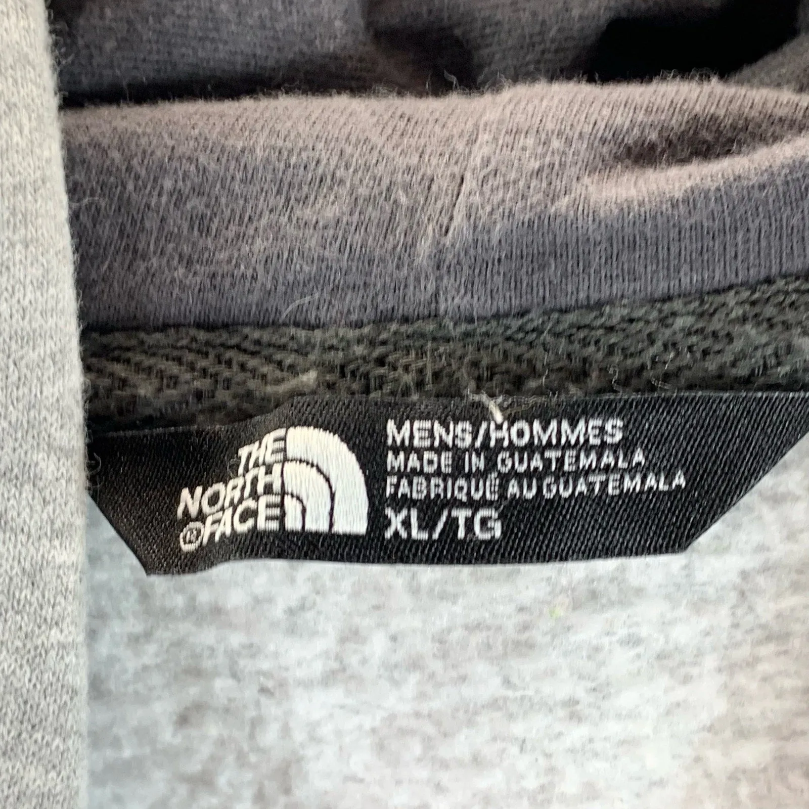 THE NORTH FACE Men's Gray Round Logo Graphic Pullover Hoodie SZ XL