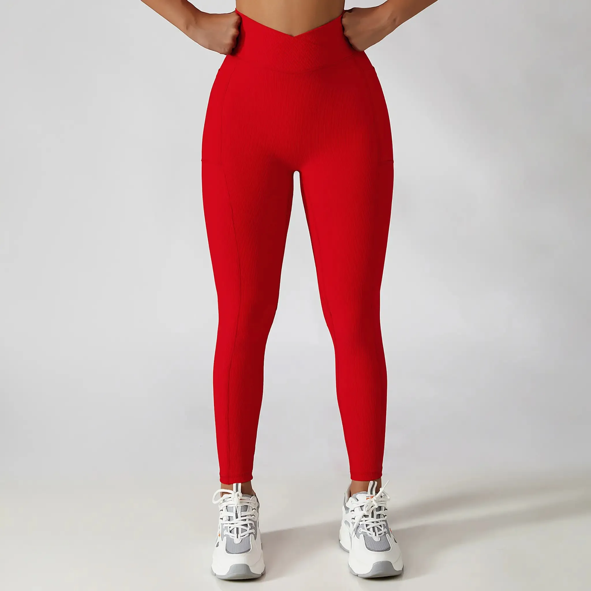 Thread Pocket High Waist Workout Pants