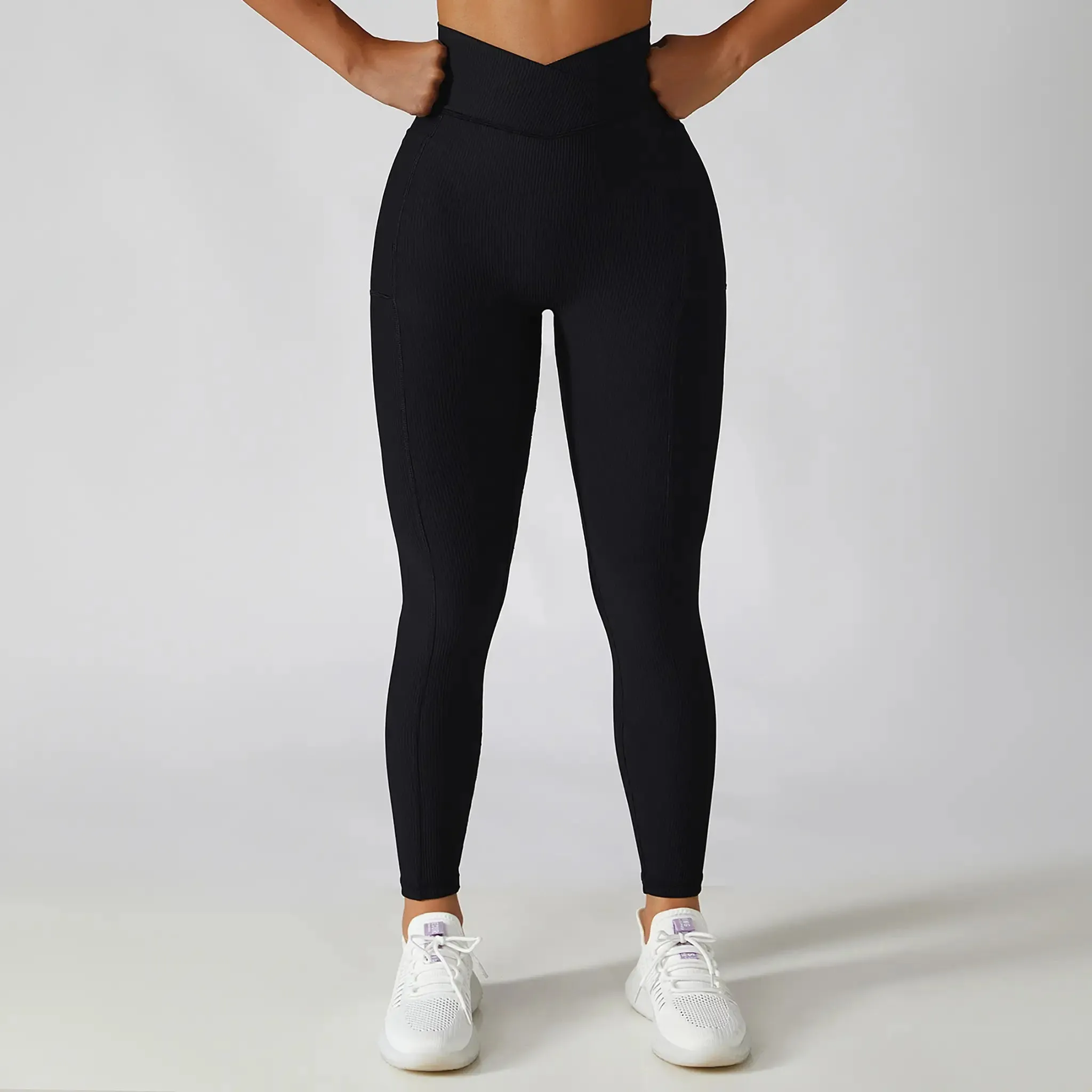 Thread Pocket High Waist Workout Pants