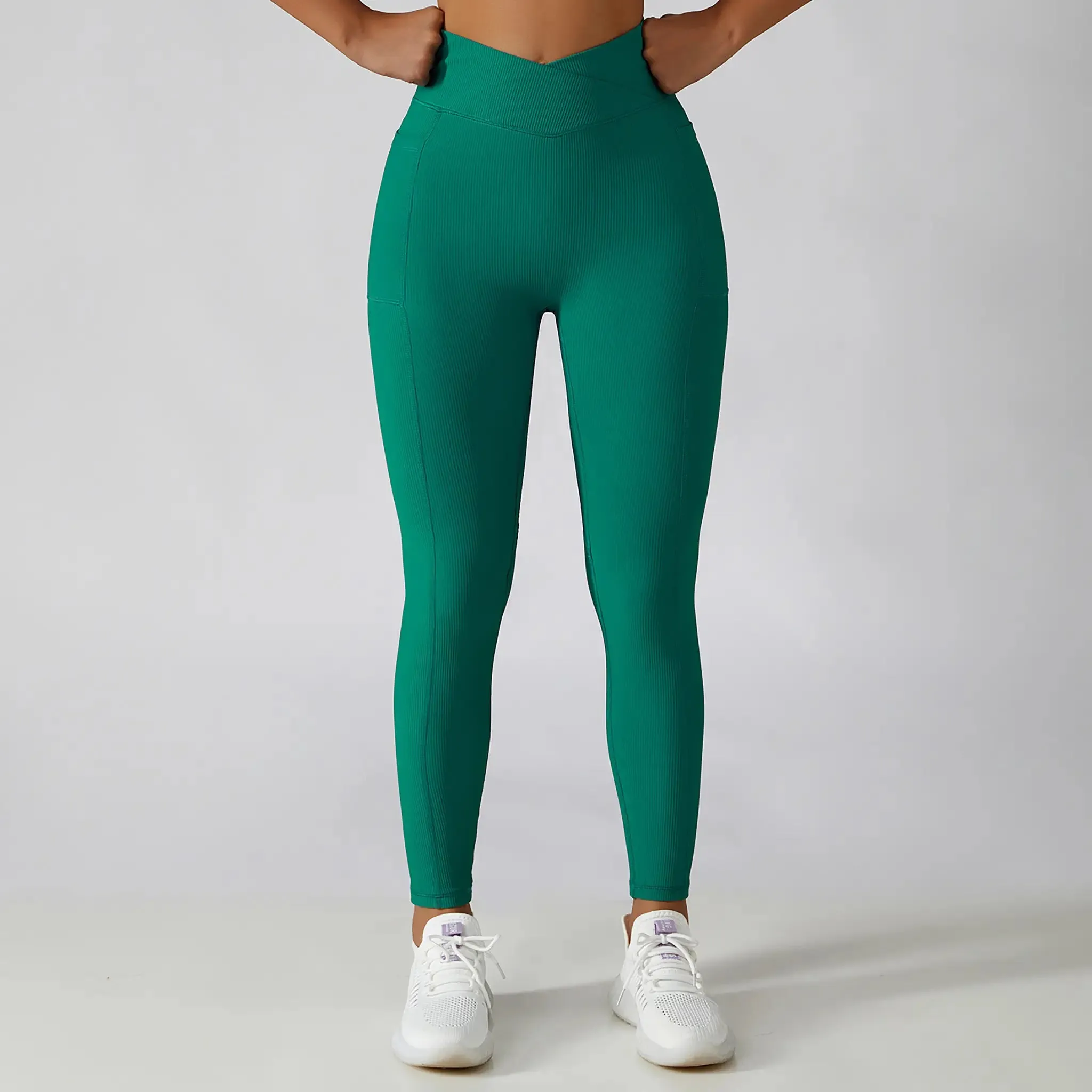 Thread Pocket High Waist Workout Pants