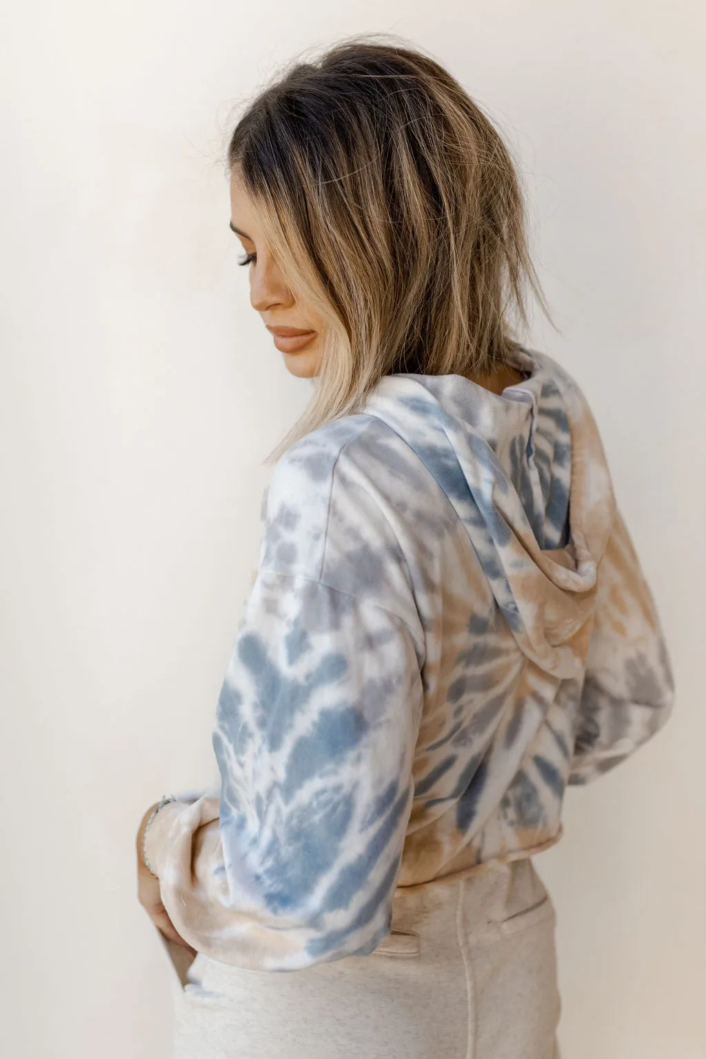 tie dye love hoodie