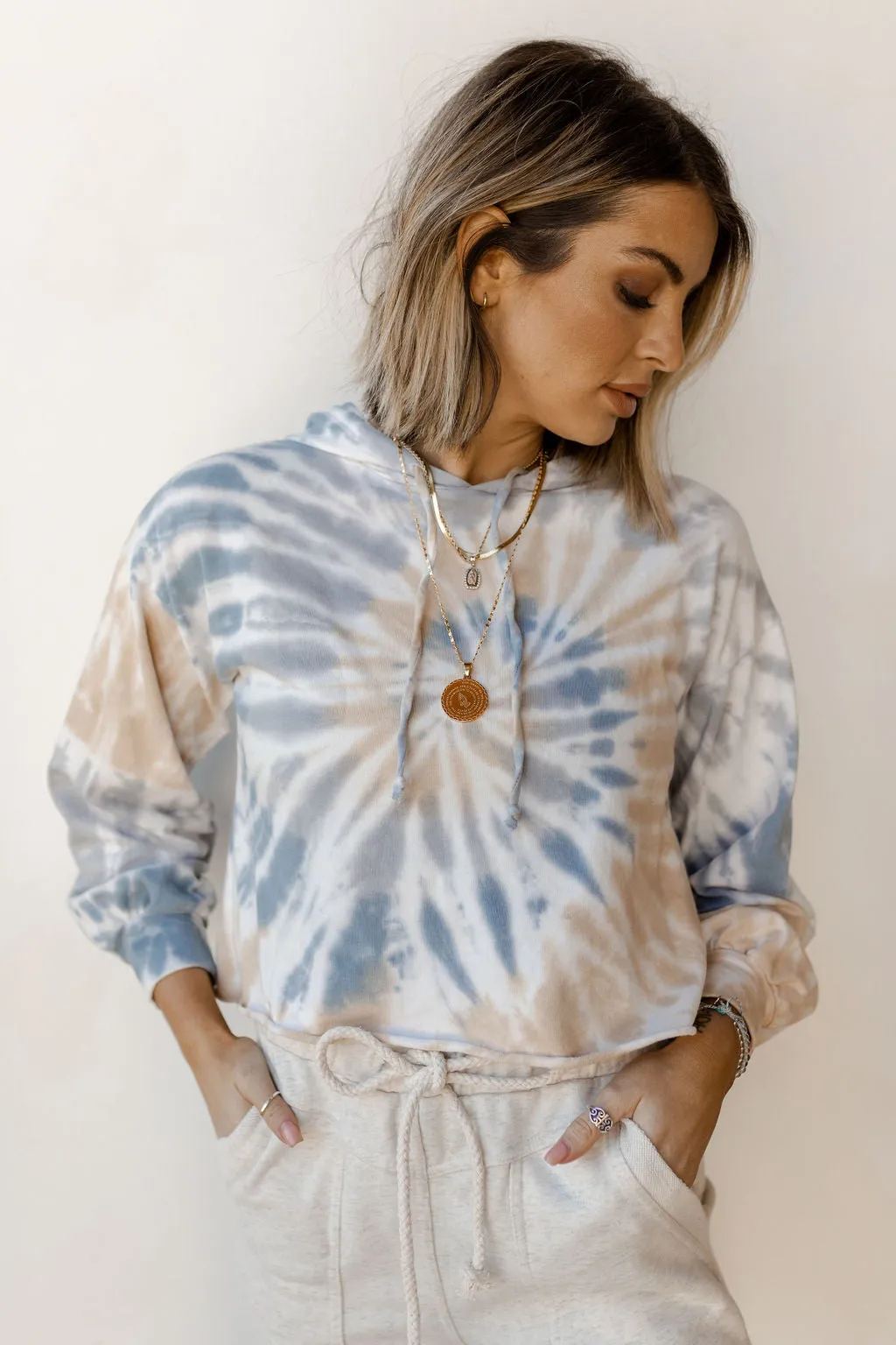tie dye love hoodie