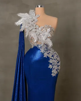 Treisi Sleeveless Dress with Silver Crystals and Flowers