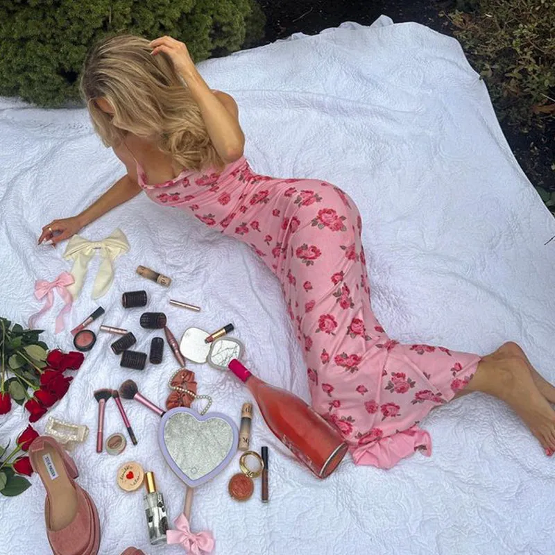 Vvsha Celeste Floral Maxi Dress