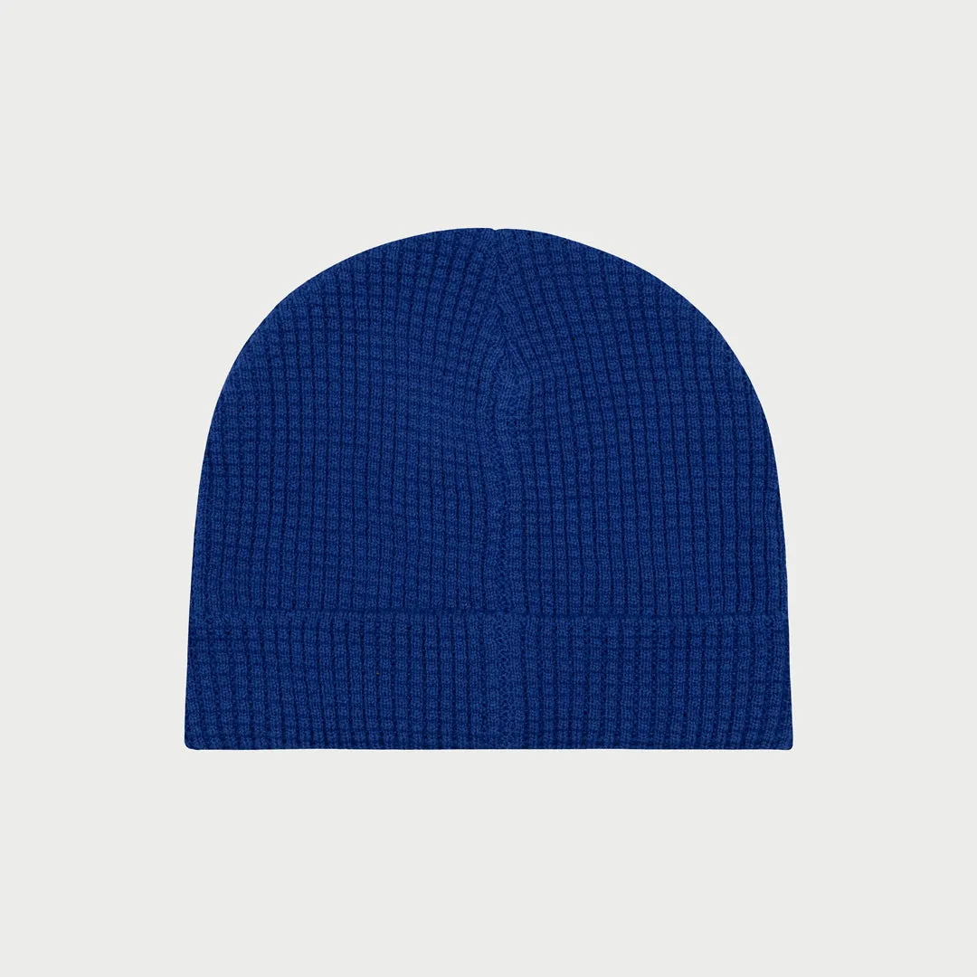 Waffle Knit Beanie (Navy)