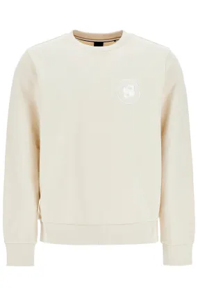 White Loose Fit Long Sleeve Sweatshirt C-sharpi 08