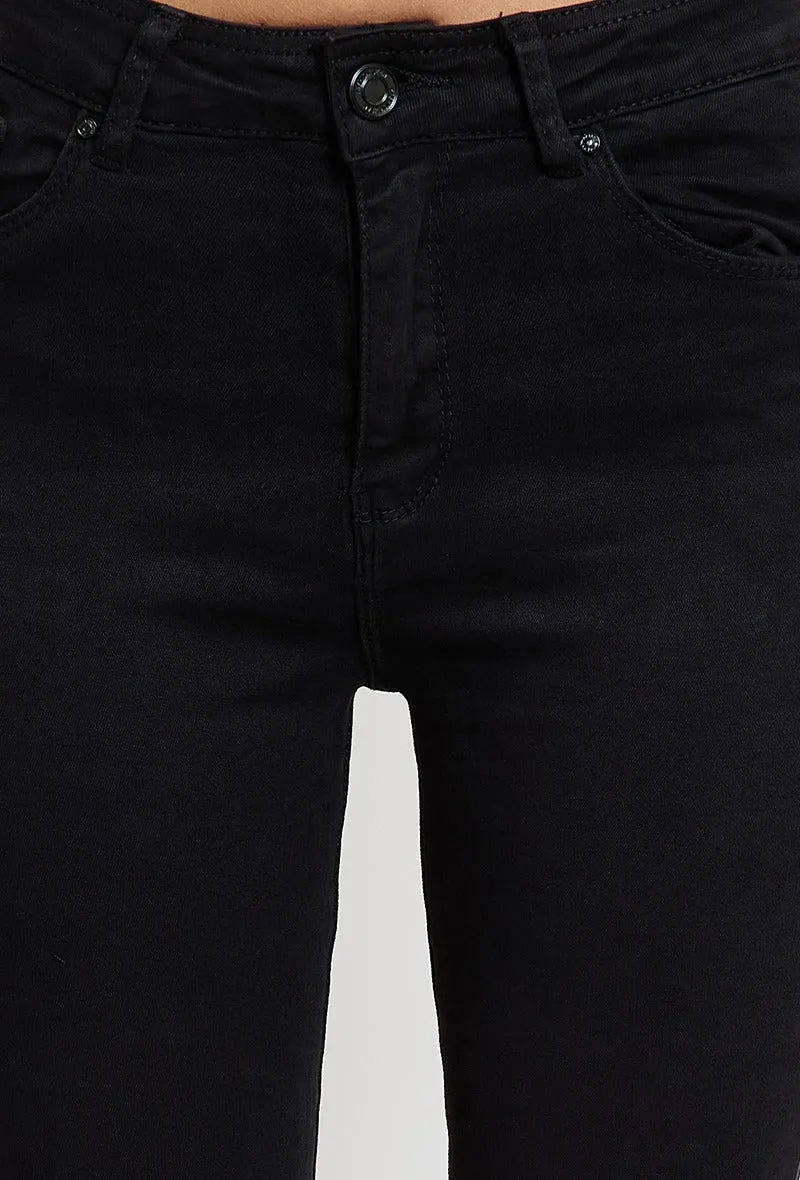 Wholesale Black Push Up Slim Colour Jeans